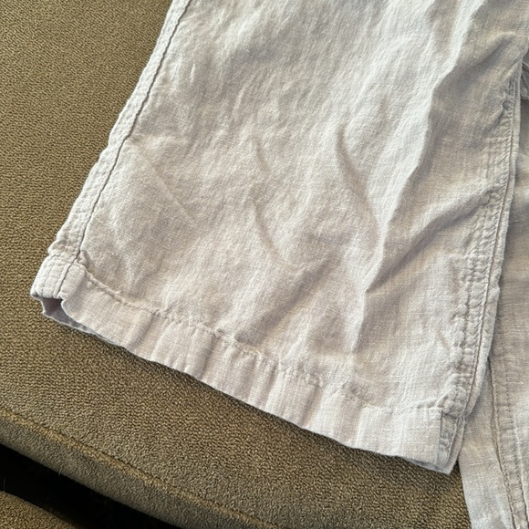 Jones New York Linen Pull On Elastic Pants Size Medium Khaki (TD) - Picture 2 of 5